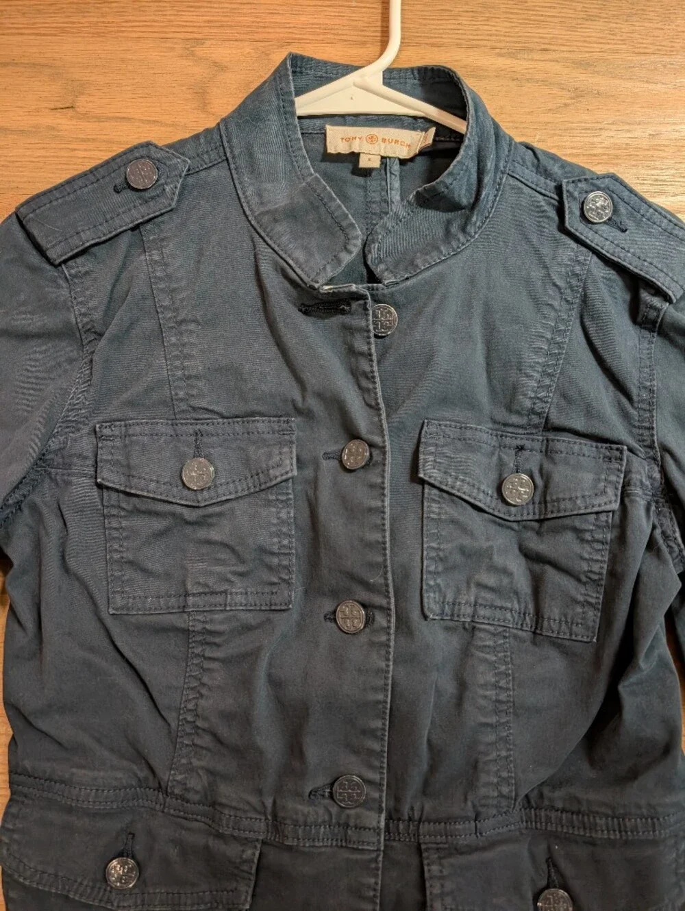 Tory Burch Men's Military Field Jacket in Navy